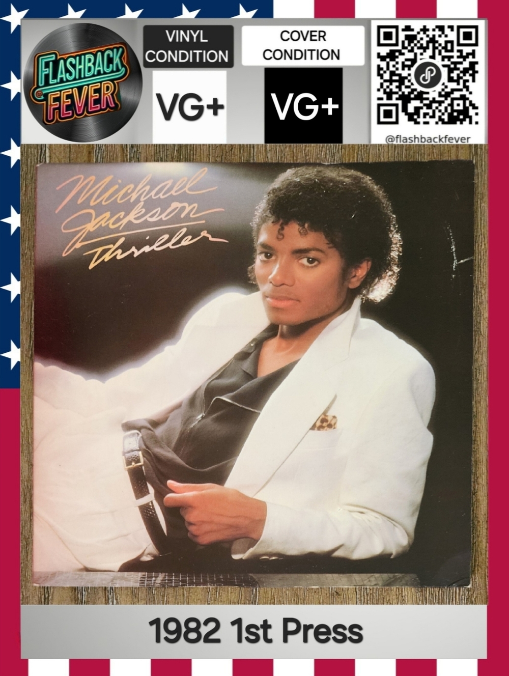 MICHAEL JACKSON•Thriller•1982 US (#QE 38112) Carrollton, 1st Press